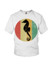Retro Vintage Seahorse Design Funny Seahorses Lovers Cute Youth T-Shirt tile