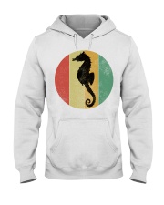 Retro Vintage Seahorse Design Funny Seahorses Lovers Cute Hooded Sweatshirt tile