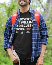 Rock Collecting Introverted But Willing To Discuss Rocks Classic T-Shirt custom-t-shirts-classic-lifestyle-front-377