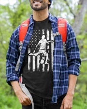 American Flag Soccer Design - Funny Vintage Football Soccer Men Women Classic T-Shirt custom-t-shirts-classic-lifestyle-front-377