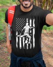 American Flag Soccer Design - Funny Vintage Football Soccer Men Women Classic T-Shirt custom-t-shirts-classic-lifestyle-front-384