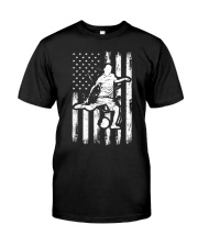 American Flag Soccer Design - Funny Vintage Football Soccer Men Women Premium Fit Mens Tee tile