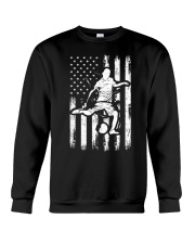 American Flag Soccer Design - Funny Vintage Football Soccer Men Women Crewneck Sweatshirt tile