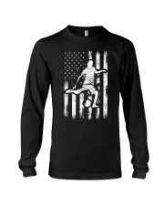 American Flag Soccer Design - Funny Vintage Football Soccer Men Women Long Sleeve Tee tile