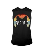 Vintage Style Cat Sunglasses - Cute Retro Cat animals Lover Sleeveless Tee tile