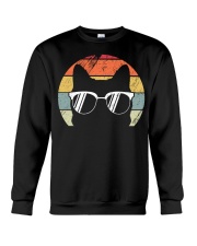 Vintage Style Cat Sunglasses - Cute Retro Cat animals Lover Crewneck Sweatshirt tile