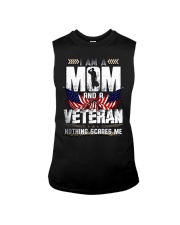 I Am A Mom And A Veteran Nothing Scares Me Sleeveless Tee thumbnail