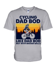 Cycling Dad Bod V-Neck T-Shirt tile