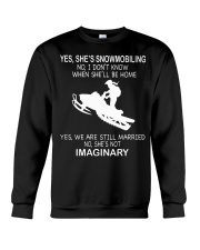 Snowmobile She's Snowmobiling Crewneck Sweatshirt tile