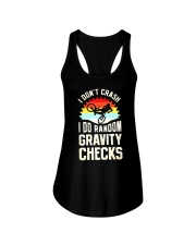 I Don't Crash Ladies Flowy Tank tile