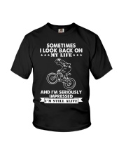 Sometimes i look back on my life Youth T-Shirt tile