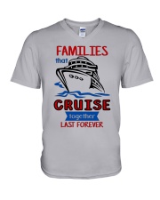 Families Cruise Forever V-Neck T-Shirt tile