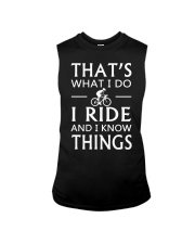 I Ride I Think Sleeveless Tee tile