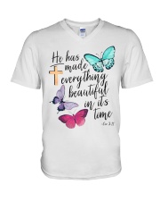 T shirt Butterfly 15 V-Neck T-Shirt tile