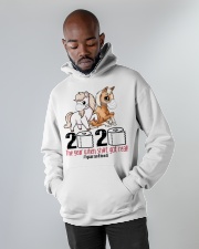 T - Shirt Horse qv Hooded Sweatshirt apparel-hooded-sweatshirt-lifestyle-front-09