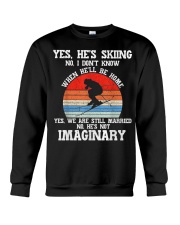 Skiing Not Imaginary Crewneck Sweatshirt tile