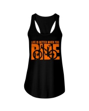 Life is better when you ride Ladies Flowy Tank tile