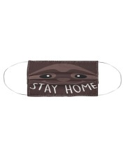 Stay Home Sloth Cloth face mask aos-face-mask-coverlet-lifestyle-front-01