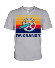 I'm Cranky V-Neck T-Shirt tile