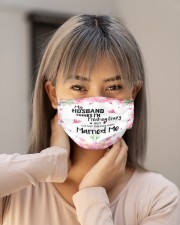 My Husband Think I'm Freaking Crazy Cloth face mask aos-face-mask-lifestyle-18