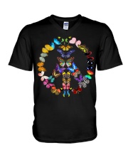 T - shirt Butterfly 001 V-Neck T-Shirt tile
