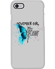 November Girl Butterfly Phone Case tile