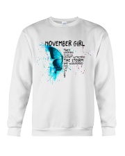 November Girl Butterfly Crewneck Sweatshirt tile