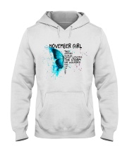 November Girl Butterfly Hooded Sweatshirt front