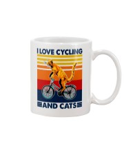 I Love Cycling and Cat Mug tile