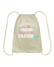 What Happens On The Cruise Stays On The Cruise Drawstring Bag tile