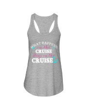 What Happens On The Cruise Stays On The Cruise Ladies Flowy Tank tile