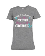What Happens On The Cruise Stays On The Cruise Premium Fit Ladies Tee tile