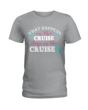 What Happens On The Cruise Stays On The Cruise Ladies T-Shirt tile
