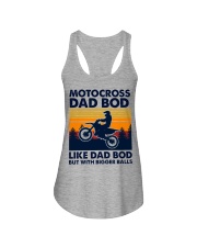 Dad Bod Motocross Ladies Flowy Tank tile