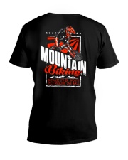 Mountain Biking - One Ball V-Neck T-Shirt tile
