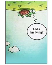 Turtle OMG I'm Flying 11x17 Poster front