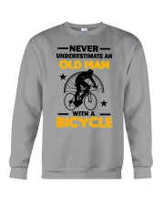 Never underestimate old man - Bicycle Crewneck Sweatshirt tile