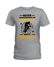 Never underestimate old man - Bicycle Ladies T-Shirt tile