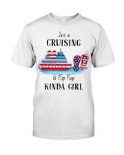Cruising Kinda Girl And Flip Flop Classic T-Shirt front