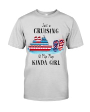 Cruising Kinda Girl And Flip Flop Premium Fit Mens Tee tile