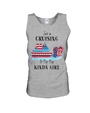 Cruising Kinda Girl And Flip Flop Unisex Tank tile
