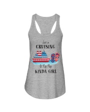 Cruising Kinda Girl And Flip Flop Ladies Flowy Tank tile