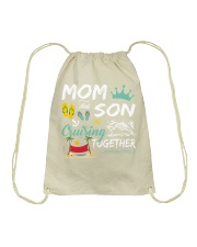 Cruise Mom And Son Together Drawstring Bag tile