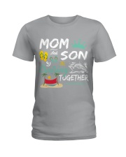 Cruise Mom And Son Together Ladies T-Shirt tile