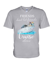 Cruising Friends Don't Let Friends Alone V-Neck T-Shirt tile