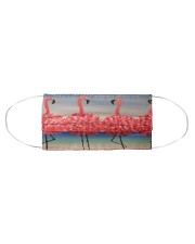 Flamingos Dance hh Cloth face mask aos-face-mask-coverlet-lifestyle-front-01