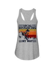 Social Distancing Ladies Flowy Tank tile
