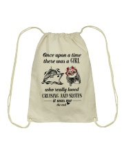 Once Upon A Time A Girl Loved Cruising And Sloths Drawstring Bag tile