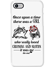 Once Upon A Time A Girl Loved Cruising And Sloths Phone Case tile