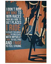I Ride My Bike 11x17 Poster front